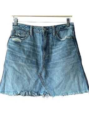 Abercrombie & Fitch Women's Zoe Natural Rise Vintage A-Line Denim Skirt SZ 26/2